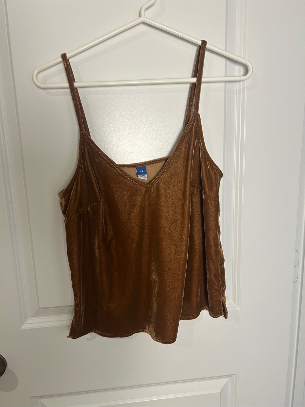 Old Navy Brown Velvet Camisole with Slim Straps